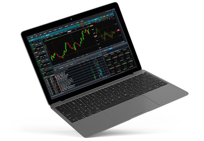 Stock Market Trading Main Header Laptop Image